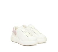 scarpa donna ARMANIX super sneaker OFF WHITE+PALE ROSE BIANCO 406152