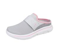 Scarpa Donna Confortevole con Maglia Piattaforma Casual Outdoor Scarpe Da Esterno Senza Lacci Chic Casual Scarpe Da Trekking Basket Sneakers Moderno Fitness Estate, grigio, 41 EU