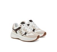 scarpa donna GUESS luckei sneaker WHITE BROWN 38 BIANCO 382002