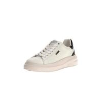 Scarpa donna sneakers bassa con glitter sulla parte dietro Guess Elbina White Silver