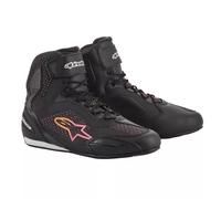 Alpinestars Stella Faster 3 Rideknit Scarpe da moto da donna, nero-rosa-giallo, taglia 38 39 per donne