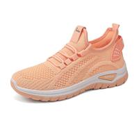 Scarpa facile da indossare da donna con supporto da passeggio scarpe da ginnastica da trekking all'aperto sneakers ortopediche piede largo comodo leggero per il lavoro a buon mercato, Rosa, 40 EU