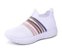 Scarpa facile da indossare uomo a piedi in pelle scamosciata scarpe da ginnastica traspiranti infilando imbottite in pieno ortopedico sneakers comode slip on piede largo per il lavoro a buon mercato
