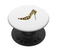 Scarpa leopardata con tacco alto PopSockets PopGrip Adesivo