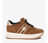 Scarpa NeroGiardini Zeppa Inserto Platino Bambina