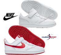 SCARPA NIKE BAMBINI BQ5451 100 103 COURT BOROUGH LOW 2 PSV