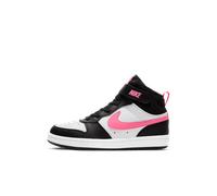 Nike Scarpe bambina nike court borough mid (psv) - bianco/nero/fucsia | Nike 31.5