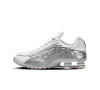 NIKE Shox R4, Sneaker Donna, White/Metallic Silver/White, 43 EU