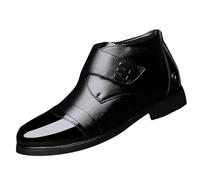 Scarpa Pelle Uomo Oxfords Derby Elegante Scarpa Da Città Scarpa Pelle Dressing Classico Vintage Casual Commerciale Moda per Camminare Costume, Le Noir, 40 EU