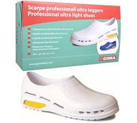 GIMA Scarpa professionale ultra leggera, zoccoli sanitari in gomma, mizura 34, colore bianco