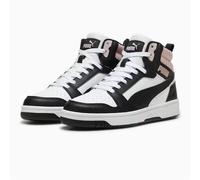 PUMA Rebound V6, Scarpe da ginnastica Unisex - Adulto, White Black Mauve Mist, 38.5 EU