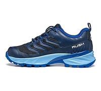 Scarpa Rush Kid GTX, Trail Running Unisex per Bambini, Nero, Blu (Lake Blue) Gore Tex Free Dome, Bambini, 29 EU