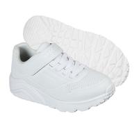 SCARPA SKECHERS RAGAZZI 403695L WHITE UNO LITE STRAPPO BIANCO