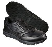 SCARPA SKECHERS UOMO 77156EC BLK RELAXEDFIT