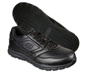 SCARPA SKECHERS UOMO 77156EC BLK RELAXEDFIT