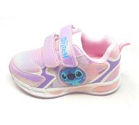 Scarpa Sport Lilla Rosa con luci D6020149S doppio strappo Stitch della Disney