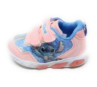 Scarpa Sport Rosa D6020150S con luci a doppio strappo con Stitch della Disney