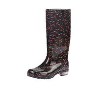 Scarpa Stivali Da Pioggia Per Le Donne Scarpe Da Acqua Adulto Femminile Cucina Antiscivolo Scarpe Alla Moda PVC Fondo Morbido Più Caldo, F, 39 EU