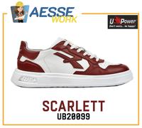 Scarpa U Power Lifestyle in Pelle Bianca/Amaranto Upower Scarlett Linea Urban