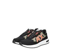 scarpa uomo ARMANI EXCHANGE sneaker BLACK+WOOD+ORANGE 43 scelta=P BLACK+WOOD+OR
