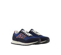 Armani Exchange Drop Sneaker, Scarpe da Ginnastica Uomo, Blu Navy Scuro/Blu, 43 EU