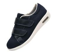 Scarpa Uomo per Piedi Gonfi Confortevole Sneakers,Ortopediche Regolabili La Neuropatia Dolorosa dei degli Anziani.Blue,42