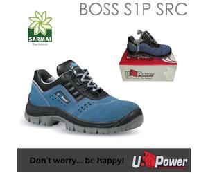 SCARPA UPOWER BOSS DA LAVORO ANTINFORTUNISTICA BASSA S1P SRC PELLE SCAMOSCIATA