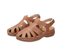 Scarpa vicina donna estate chic e confortevole retrò 38 - Ciabatte donna piscina antiscivolo spiaggia sandalo ortopedico all'aperto relax scarpe trekking romanzo classico sandali con zeppa, marrone