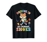 Scarpe a dondolo nella mia scuola con simpatico zaino Cat Back To Maglietta