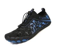 Scarpe a piedi nudi con messa a terra per donne e uomini, comode scarpe da acqua traspiranti, antiscivolo per la spiaggia all'aperto e la corsa, 8505 Blu, 48 EU