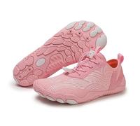 Scarpe a piedi nudi con messa a terra per donne e uomini, comode scarpe da acqua traspiranti, antiscivolo per la spiaggia all'aperto e la corsa, A05 Rosa, 40 2/3 EU