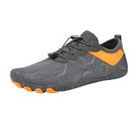 Scarpe a piedi nudi, da donna, da uomo, con punta larga, da acqua, per piedi nudi, da trekking, da donna, per escursioni, corsa, palestra, spiaggia, surf, guida, grigio., 37 EU