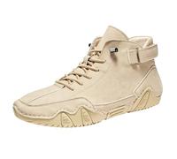 Scarpe a piedi nudi, ergonomiche, in pelle, impermeabili, con lacci, beige., 44 EU