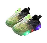 Scarpe a Piedi Nudi per Bambina Moda E Comode Sportive Quattro Stagioni Sneakers con Luci nella Suola Leggero Adjustable Casual Sportschuhe Piccoli/Grandi Super