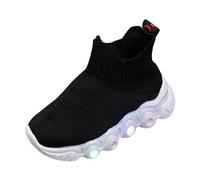 Scarpe a Piedi Nudi per Bambini Moda E Comode Sportive Scarpe Mesh Comode Sneakers con Luci nella Suola per la Scuola Traspirante Ragazzi e Ragazze alla Moda Assorbimento degli Urti