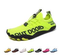 Scarpe a Piedi Nudi per Uomo Donna, Scarpe da Ginnastica Minimaliste con Punta Larga e Suola Morbida e Silenziosa, Scarpe da Acqua per Camminare Corsa Palestra Corda per Saltare(Green,38 EU)