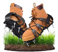 Scarpe a punta per aerazione del prato, sandali per aerazione da giardino, strumento per aerare il prato, comodi strumenti da giardinaggio per allentare il suolo, coltivare, coltivare, cortile
