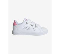 Adidas Scarpe Advantage Base 2.0 Unisex Bambini e Ragazzi Bianco/Rosa/Nero 30,5
