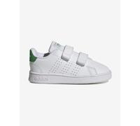 adidas Advantage, Sneakers Unisex - Bambini, Bianco (Ftwr White/Green/Core Black), 22 EU