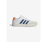 adidas Uomo BREAKNET 3.0 Shoes, Ftwr White/Dusky Petrol/Lucid Orange, 46 2/3 EU