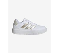 adidas Courtblock Shoes, Scarpe da Ginnastica Donna, Ftwr Bianco Cyber Met Orbit Grigio, 36 EU