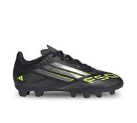 adidas F50 Club Firm Multi Ground Football Boots Kids, Scarpe da Calcio Unisex-Bambini, Core Black/Iron Metallic/Lucid Lemon, 37 1/3 EU