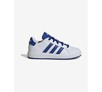 adidas Grand Court Lifestyle Tennis Lace-up Shoes, Scarpe Unisex - Adulto, Ftwr White Team Royal Blue Core Nero, 38.5 EU