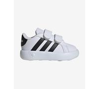 Scarpe adidas Grand Court 2.0 bianco puro nero neonati - 25