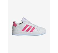 Scarpe adidas Grand Court 2.0 bianco puro rosa gomma da masticare per bambini - 40