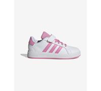 Scarpe adidas Grand Court 2.0 bianco rosa brillante per bambini - 32