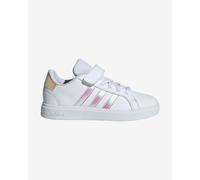 Scarpe adidas Grand Court 2.0 con velcro bianco argento per bambini - 28