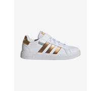 Scarpe adidas Grand Court Elastic Lace and Top bianco bronzo bambini - 36