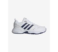 adidas Uomo Strutter Shoes, Cloud White Dark Blue Matte Silver, 42 EU