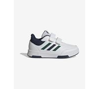 adidas Tensaur Hook And Loop Shoes, Sneaker Unisex - Bambini e ragazzi, White Green Collegiate Navy, 36 EU